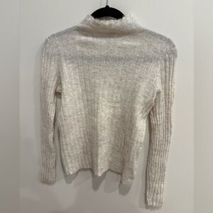 Madewell Mock Neck Ribbed Alpaca Sweater